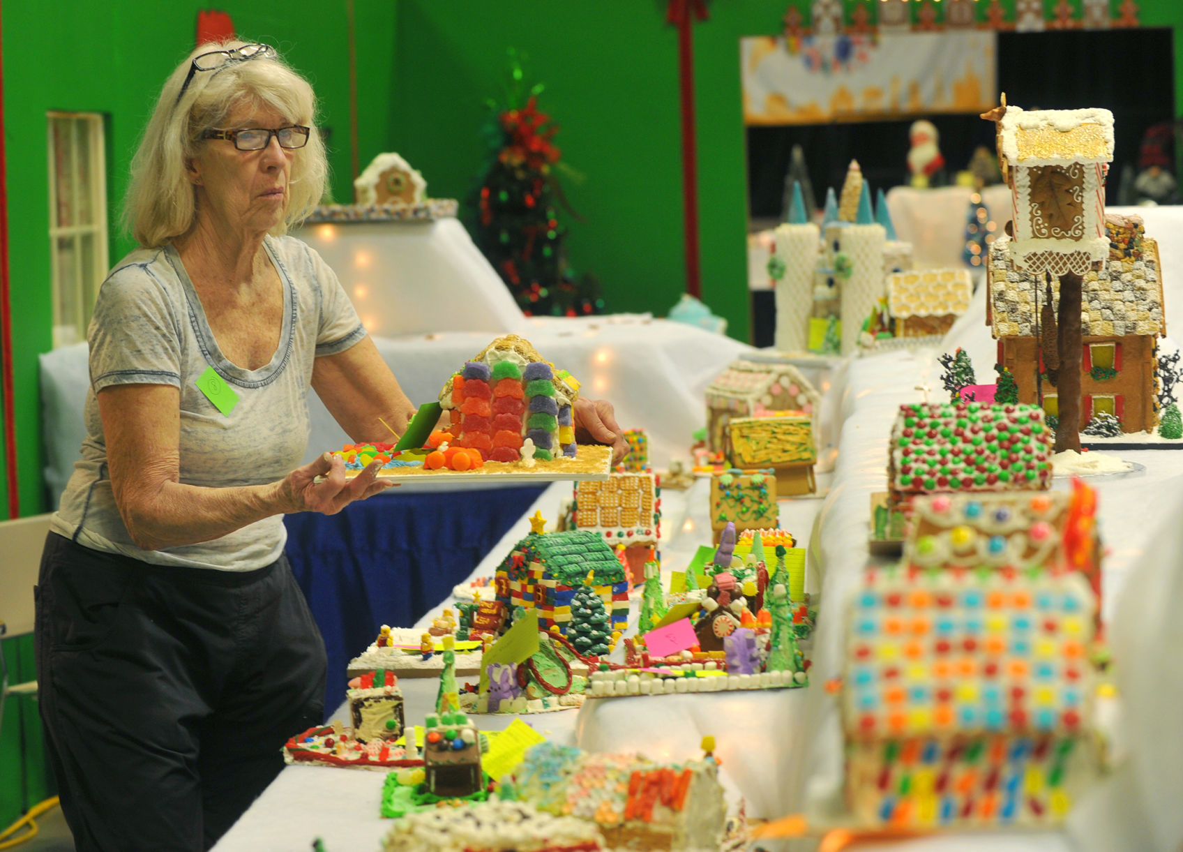 Festival of Trees setting up at the RiverCenter